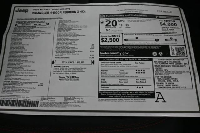 2026 Jeep Wrangler Rubicon X