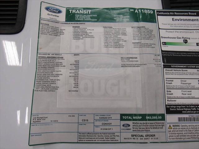 2022 Ford Transit Cargo Van 250 3dr LWB Medium Roof Cargo Van
