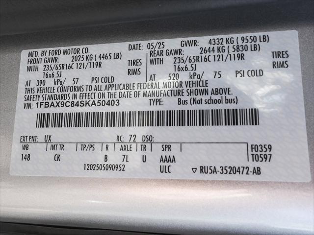 2025 Ford Transit-350 Passenger Van Unknown