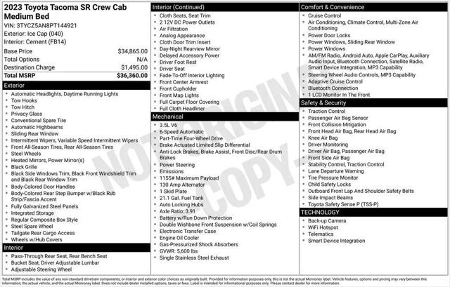 2023 Toyota Tacoma SR V6 for sale in Slidell, LA
