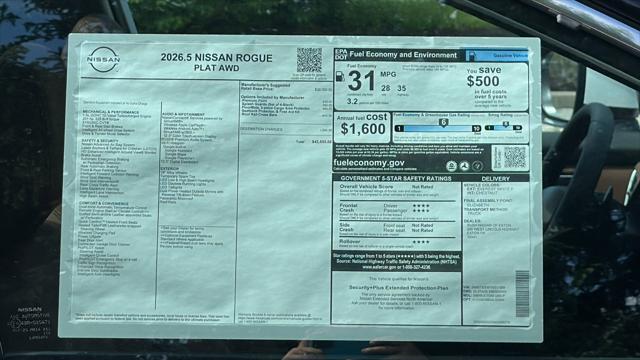 2026 Nissan Rogue Platinum