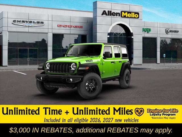 2026 Jeep Wrangler WRANGLER 4-DOOR WILLYS 2026 Jeep Wrangler WRANGLER 4-DOOR WILLYS