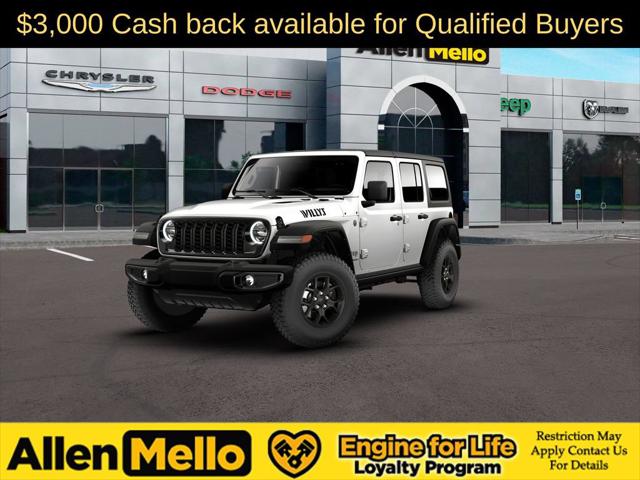 2026 Jeep Wrangler 4-Door Willys 4x4 for sale in Nashua, NH