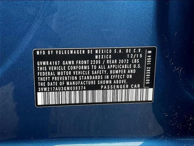 2016 Volkswagen Golf TSI S 4-Door