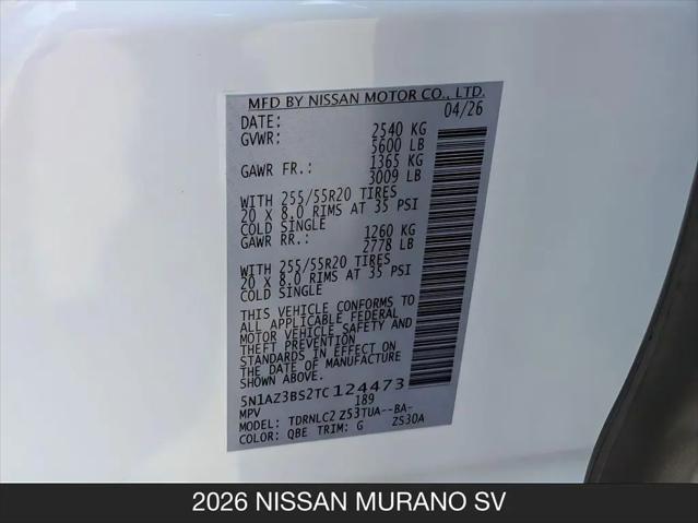 2026 Nissan Murano SV
