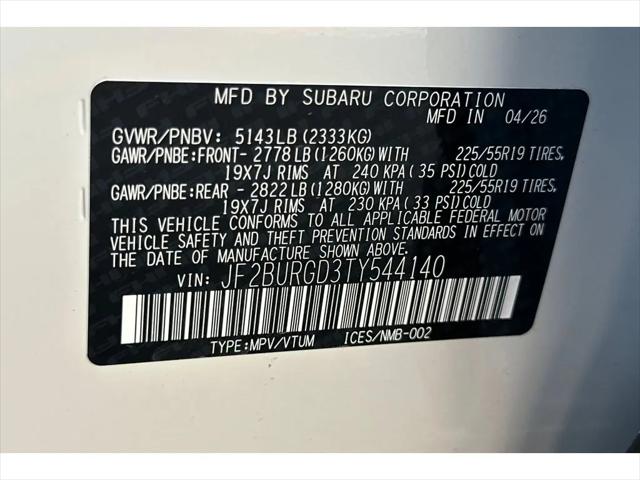 2026 Subaru Outback Limited XT