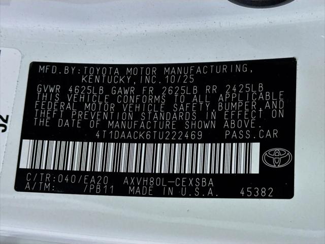 2026 Toyota Camry SE