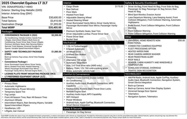 2025 Chevrolet Equinox AWD LT