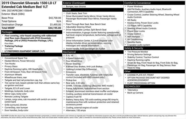 2019 Chevrolet Silverado 1500 LD LT