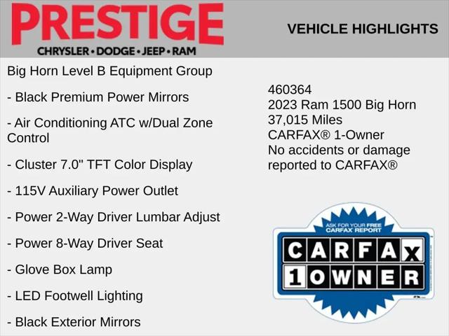2023 Ram 1500 Big Horn Crew Cab 4x4 5'7" Box