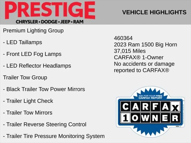 2023 Ram 1500 Big Horn Crew Cab 4x4 5'7" Box