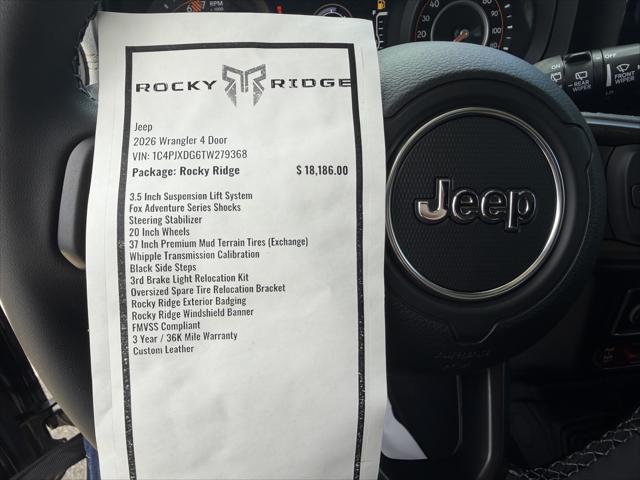 2026 Jeep Wrangler WRANGLER 4-DOOR WILLYS 2026 Jeep Wrangler WRANGLER 4-DOOR WILLYS