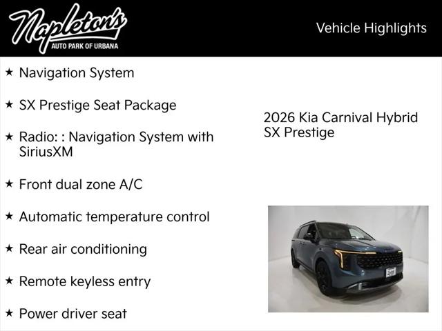 2026 Kia Carnival MPV SX Prestige