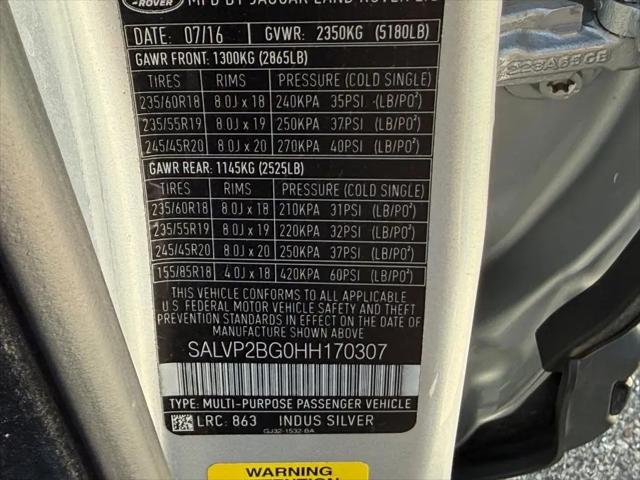 2017 Land Rover Range Rover Evoque SE Premium