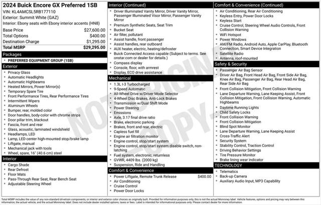 2024 Buick Encore GX Preferred AWD
