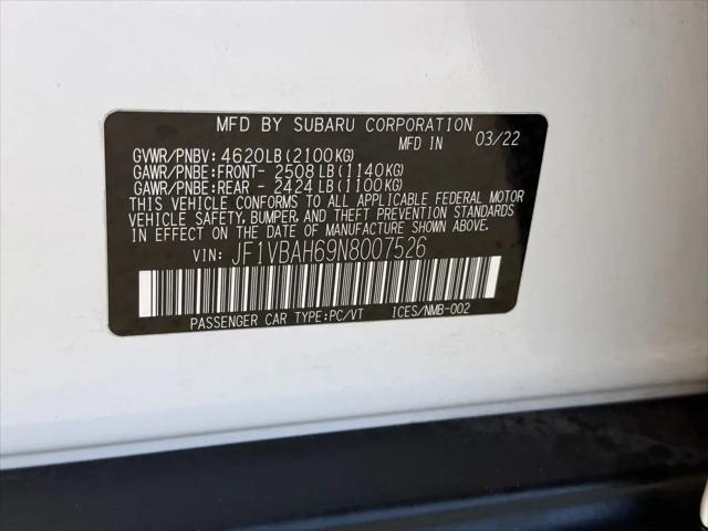 2022 Subaru WRX Premium