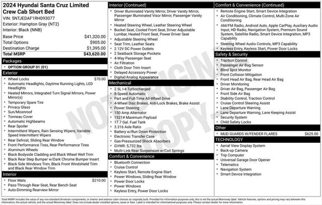 2024 Hyundai Santa Cruz Limited