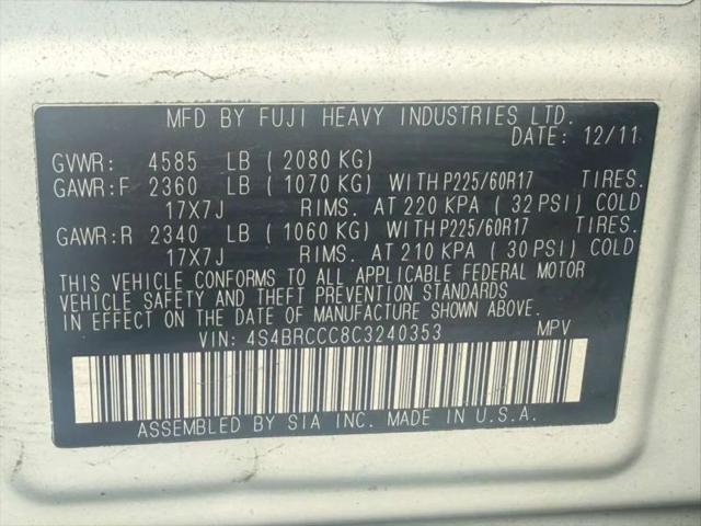 2012 Subaru Outback 2.5i Premium