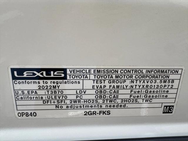 2022 Lexus ES 350 F SPORT