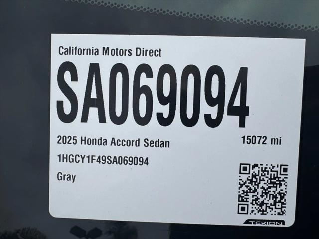 2025 Honda Accord Sedan SE
