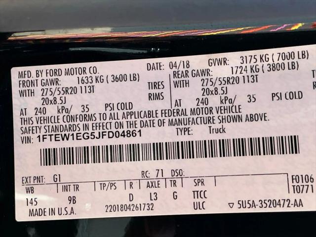 2018 Ford F-150 Platinum