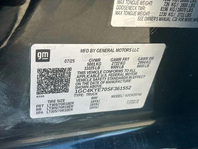 2025 Chevrolet Silverado 2500HD 4WD Crew Cab Standard Bed ZR2