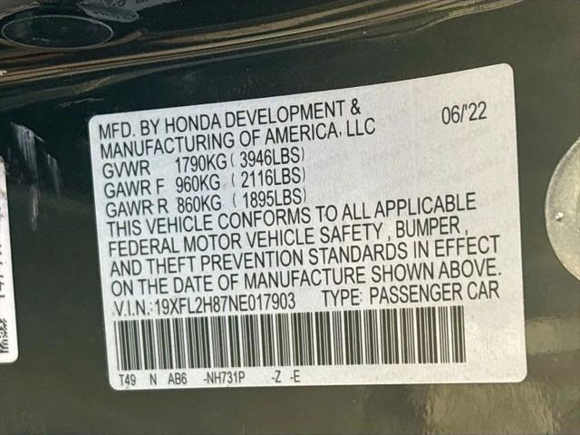2022 Honda Civic Sport