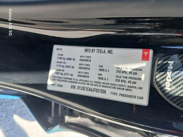 2018 Tesla Model 3 Mid Range