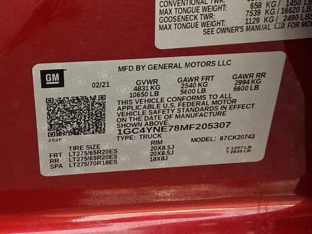 2021 Chevrolet Silverado 2500HD 4WD Crew Cab Standard Bed LT