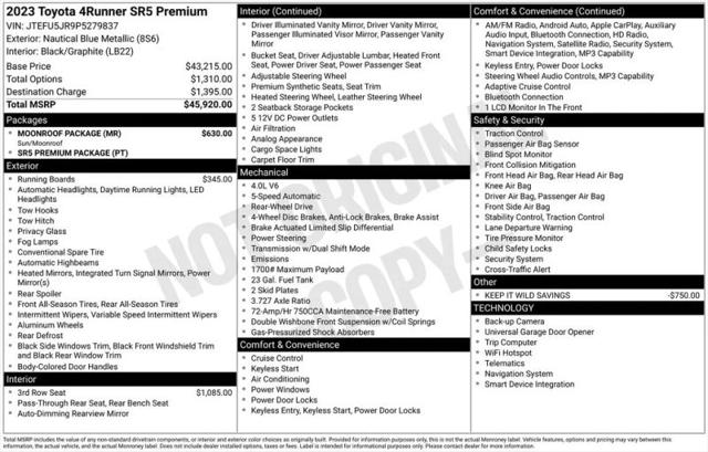 2023 Toyota 4Runner SR5 Premium