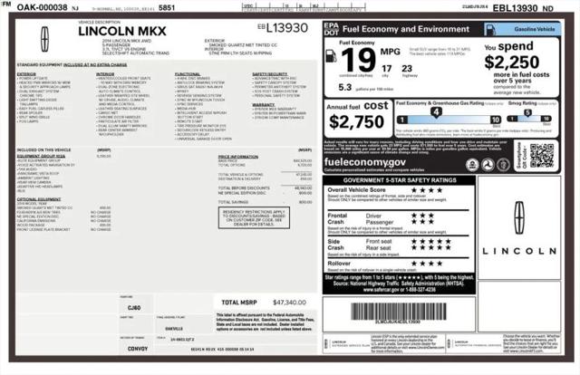 2014 Lincoln MKX Base