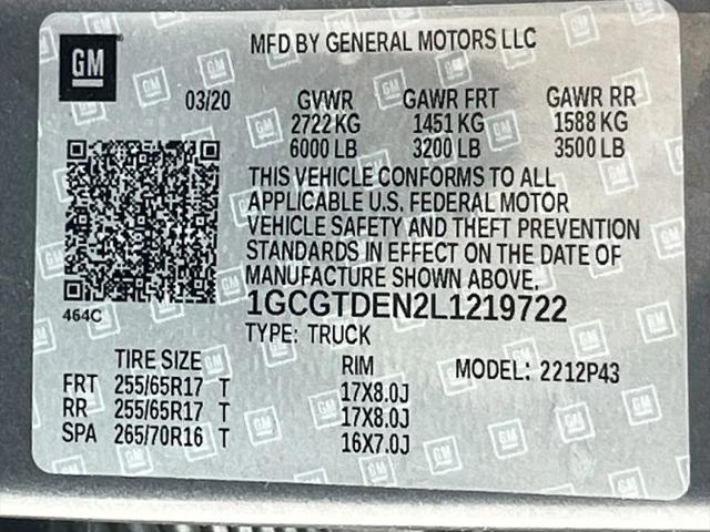 2020 Chevrolet Colorado 4WD Crew Cab Short Box Z71