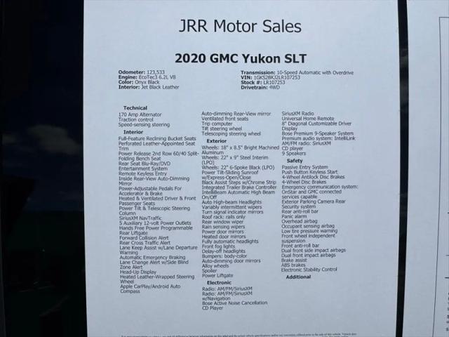 2020 GMC Yukon 4WD SLT