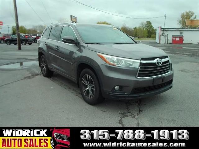 2016 Toyota Highlander XLE V6 for sale in Watertown, NY