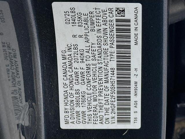 2025 Honda Civic Sport
