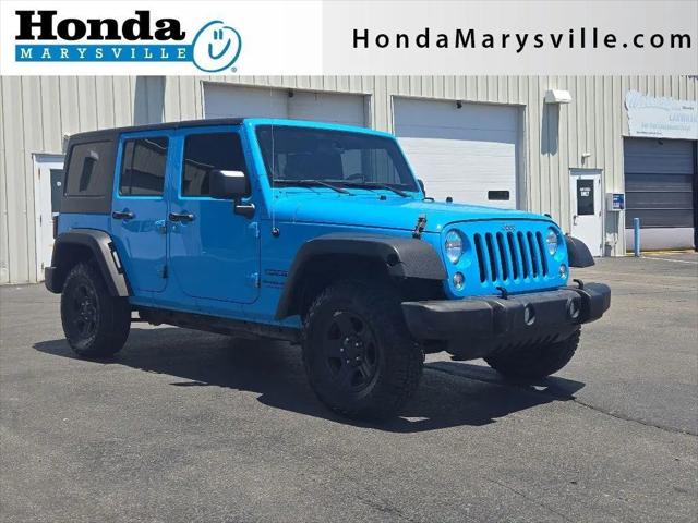 2018 Jeep Wrangler JK Unlimited Sport 4x4 for sale near Marysville, OH