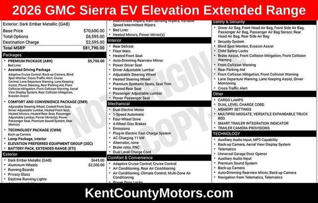2026 GMC Sierra Extended Range Elevation for sale in Dover, DE