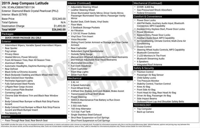 2019 Jeep Compass Latitude FWD