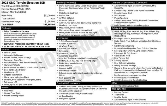 2025 GMC Terrain AWD Elevation
