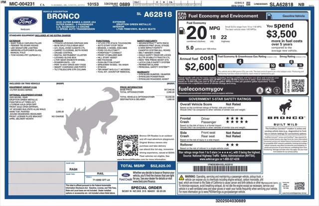 2025 Ford Bronco Outer Banks