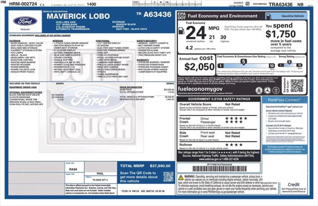 2026 Ford Maverick Lobo Standard