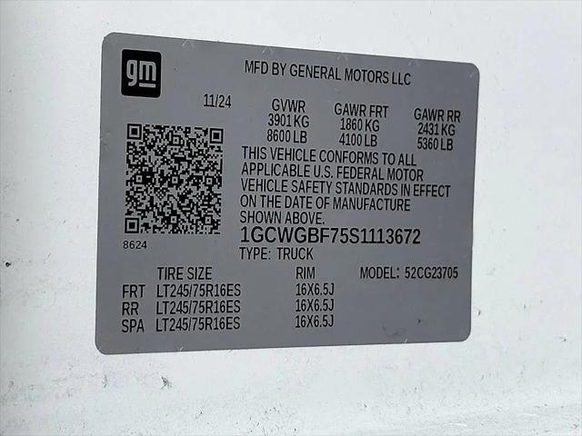 2025 Chevrolet Express Cargo Van RWD 2500 Extended Wheelbase WT