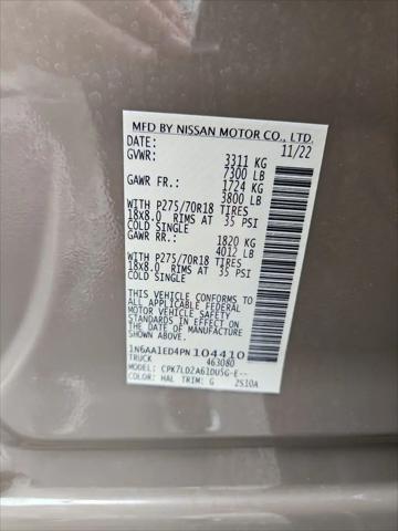 2023 Nissan Titan Crew Cab PRO-4X 4x4