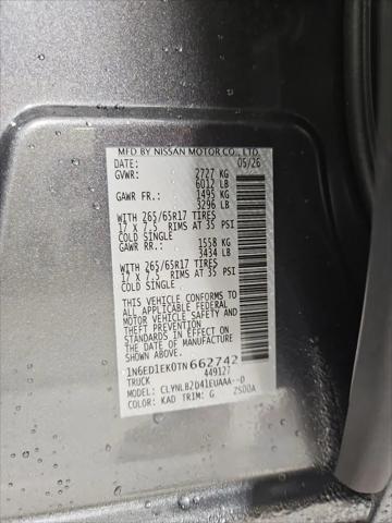 2026 Nissan Frontier Crew Cab SV 4x4