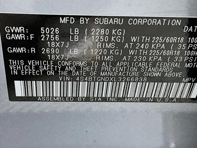 2020 Subaru Outback Limited XT