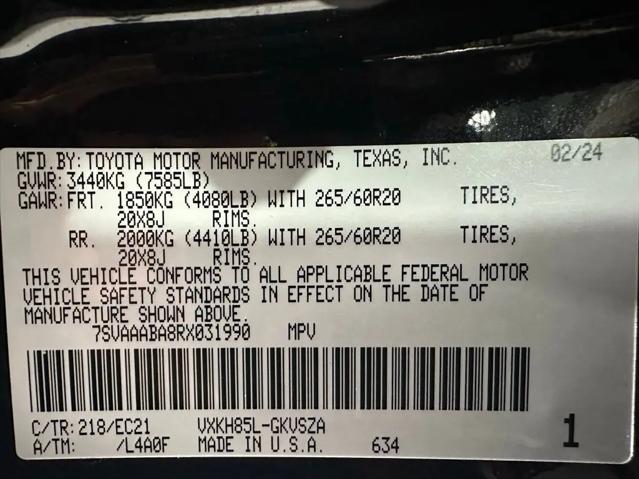 2024 Toyota Sequoia SR5