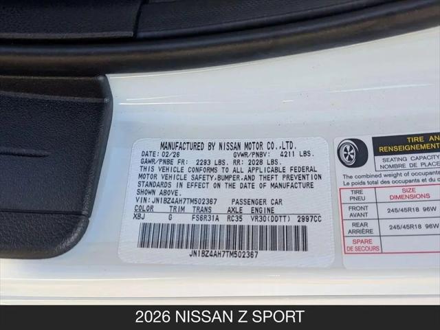 2026 Nissan Z Sport