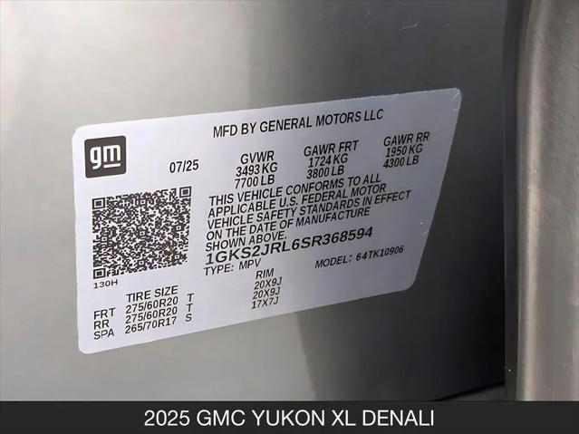 2025 GMC Yukon XL 4WD Denali