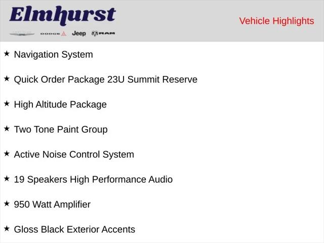 2024 Jeep Grand Cherokee L Summit Reserve 4x4
