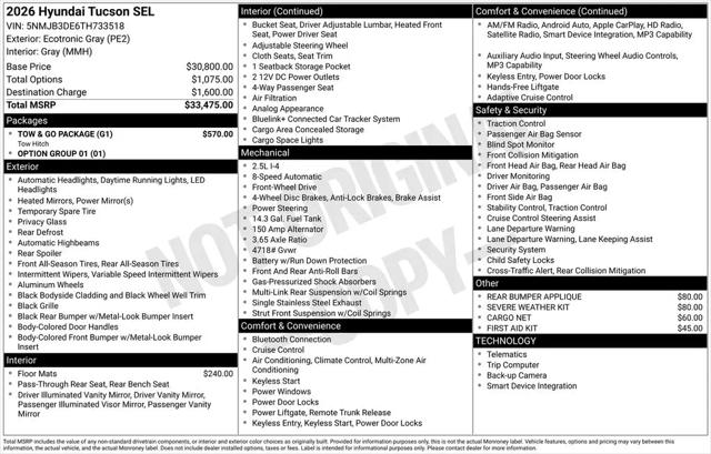 2026 Hyundai Tucson SEL